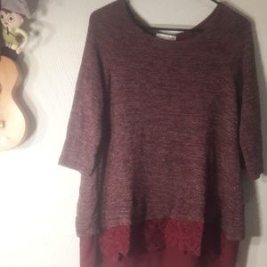Flowy Burgundy Top